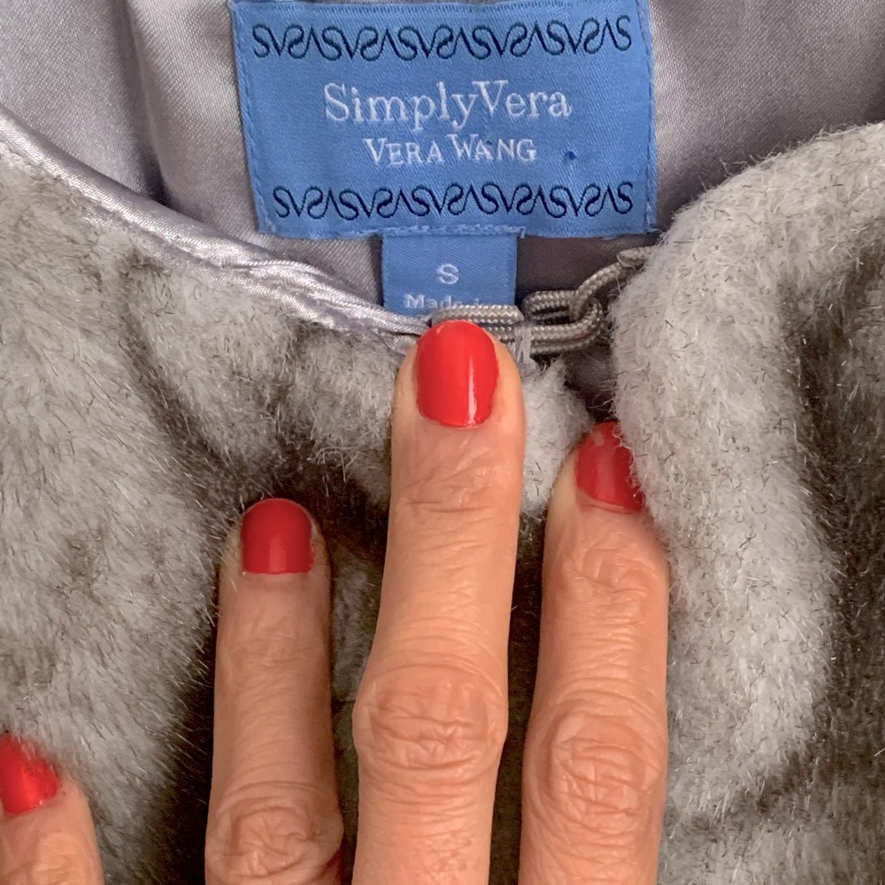 Simply Vera Wang Faux Fur Jacket Size S